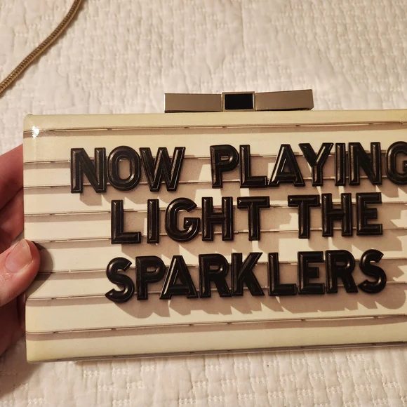 Kate Spade Now Playing: Light The Sparklers Clutch with Snake Chain - Picture 2 of 9
